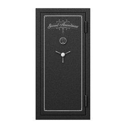 Fire-Resistant 24-Rifle Shotgun Gun Safe with Ammo Pouches