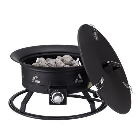 VEVOR Propane Fire Pit 24' Outdoor Portable Gas Fire Pit for Heating 58000 BTU