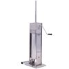 Stainless Steel Commercial Sausage Stuffer,Dual Speed Vertical Sausage Maker 11LB/5L, Meat Filler with 4 Stuffing