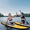 Inflatable Paddle Boards Ultra-Light Stand Up Paddle Board Surf Board Non-Slip Deck w/ Carry Bag Bottom Fin Paddling Surf Control