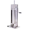 Stainless Steel Commercial Sausage Stuffer,Dual Speed Vertical Sausage Maker 7LB/3, Meat Filler with 4 Stuffing Tubes