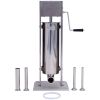 Stainless Steel Commercial Sausage Stuffer,Dual Speed Vertical Sausage Maker 11LB/5L, Meat Filler with 4 Stuffing