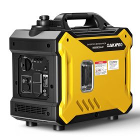 Super quiet Inverter Generator 2000w portable generator, ultra light EPA compliant (Color: Yellow)