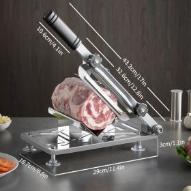 1pc Stainless Steel Manual Meat Slicer Professionalgrade Deli Slicer (Items: Bearing Slicer)