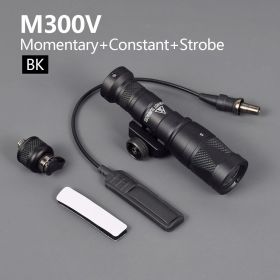 Airsoft M300B M300V Surefire Flashlight Upgrad Metal M300V-IR Weapon Gun Strobe LED Light Fit 20mm Rail Hunting Rifle Torch (Color: M300V BK)