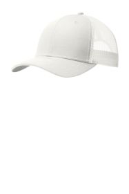 Port Authority Snapback Trucker Cap C112 (Color: White)