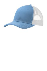 Port Authority Snapback Trucker Cap C112 (Color: Carolina Blue/ White)