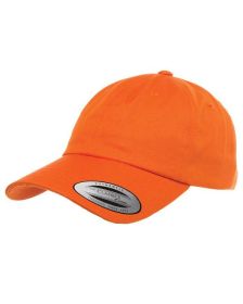 Yupoong 6245CM Adult Low-Profile Cotton Twill Dad Cap (Color: Orange)