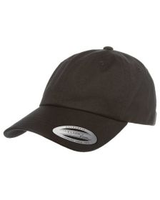 Yupoong 6245CM Adult Low-Profile Cotton Twill Dad Cap (Color: Black)